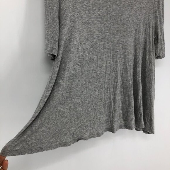 Urban Outfitters Cooperative Light  Gray Flowy Mockneck Short sleeve T-shirt S - Picture 10 of 13